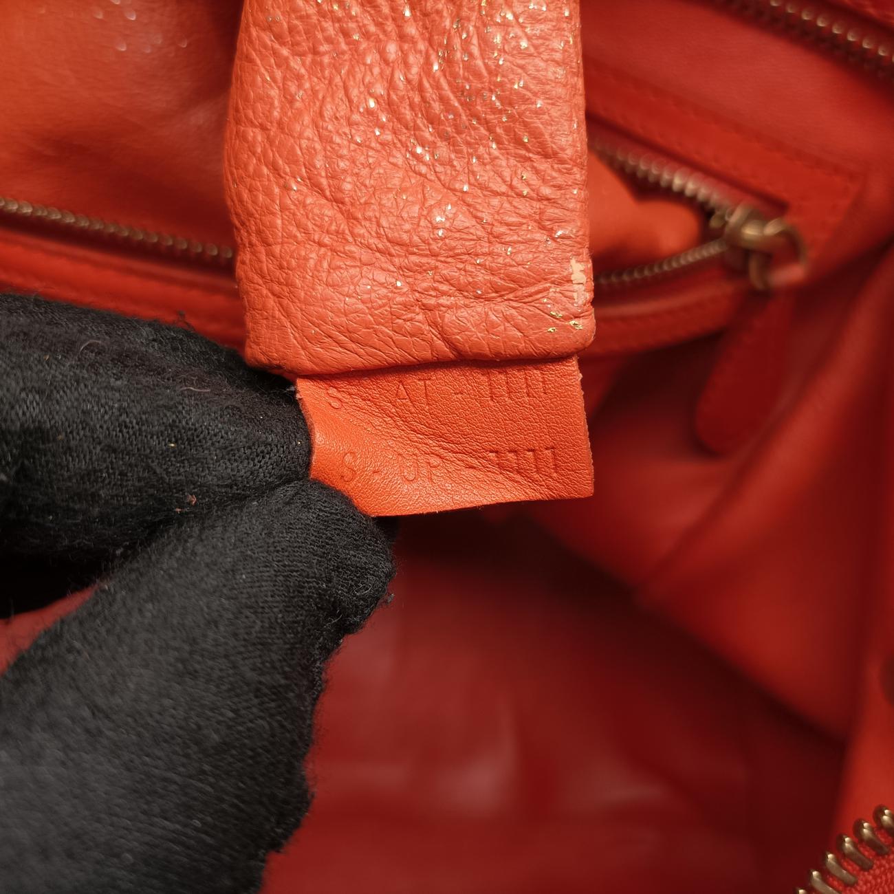 Luggage Mini ShopperOrangeLeatherS-AT-1111 S-UP-1111ラゲージミニショッパーオレンジレザーS-AT-1111 S-UP-1111