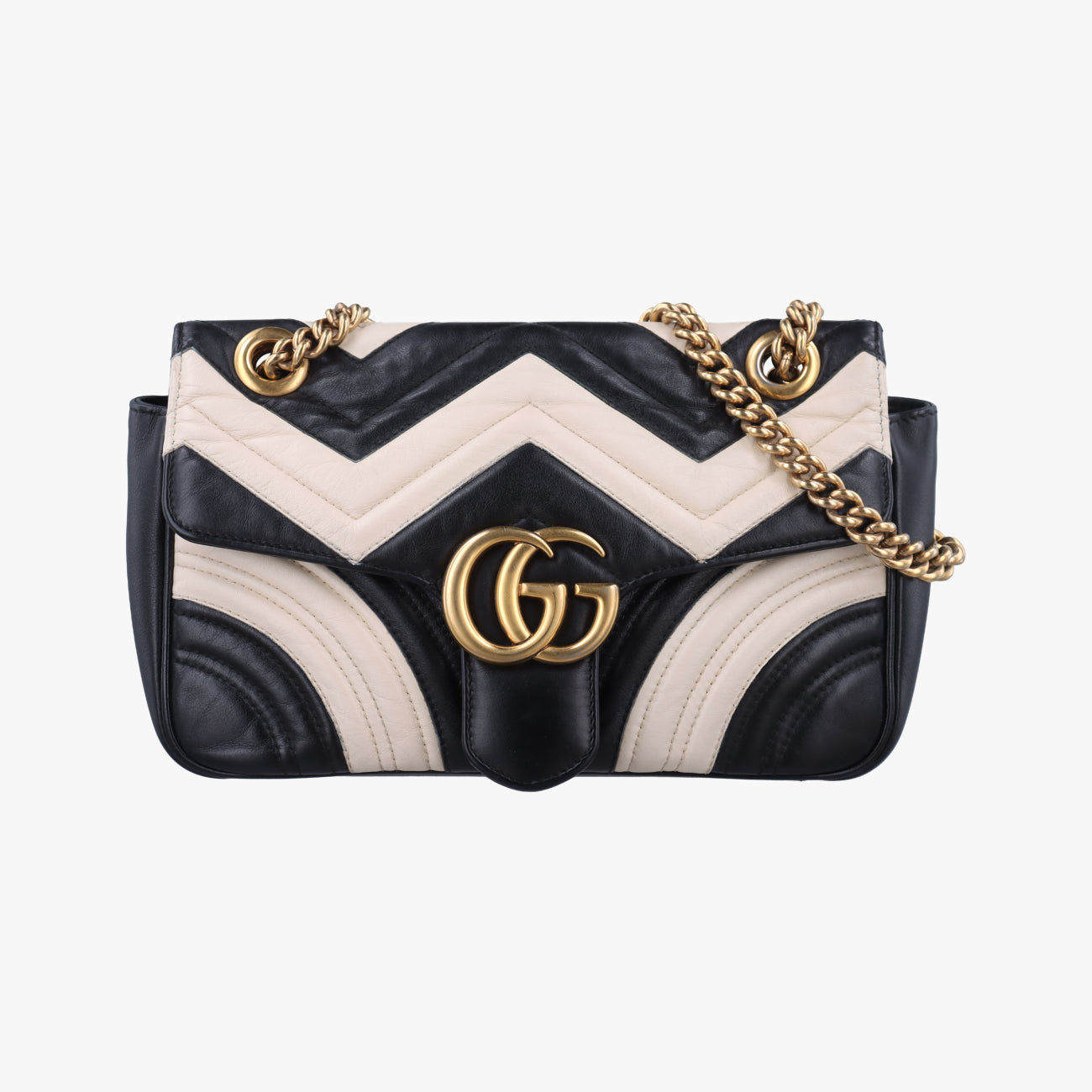 GG MarmontBlack / WhiteLeather443497A020602259GGマーモントブラック／ホワイトレザー443497A020602259