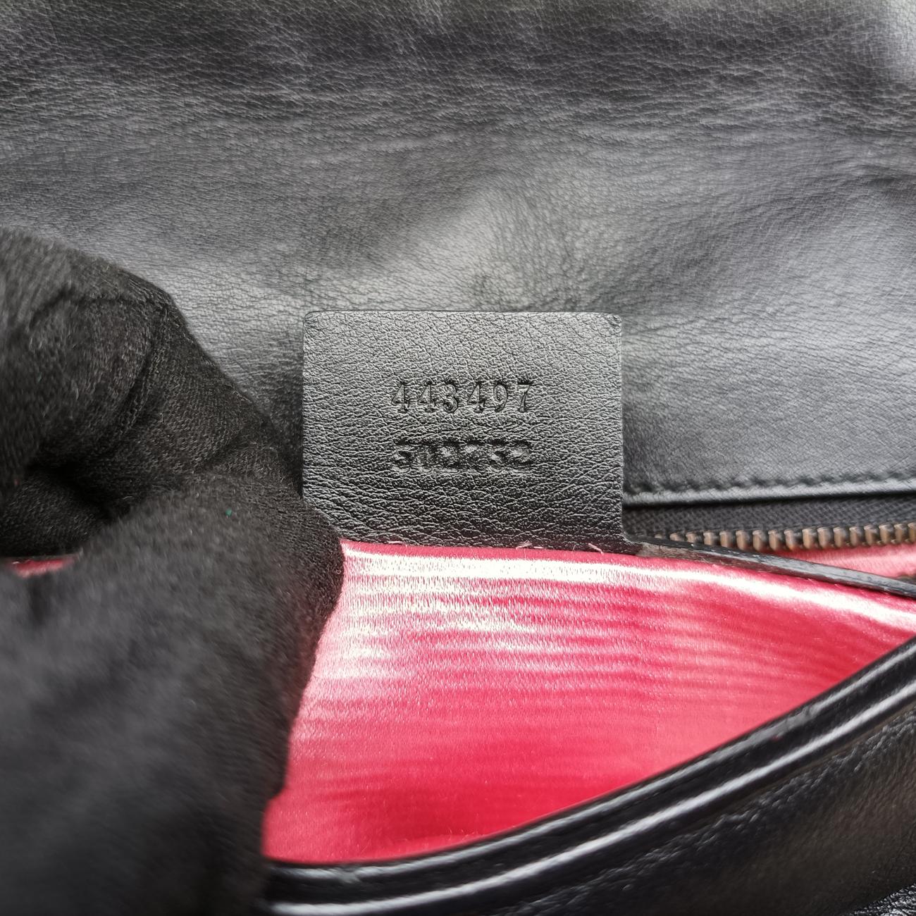 GG MarmontBlack / WhiteLeather443497A020602259GGマーモントブラック／ホワイトレザー443497A020602259