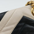 GG MarmontBlack / WhiteLeather443497A020602259GGマーモントブラック／ホワイトレザー443497A020602259