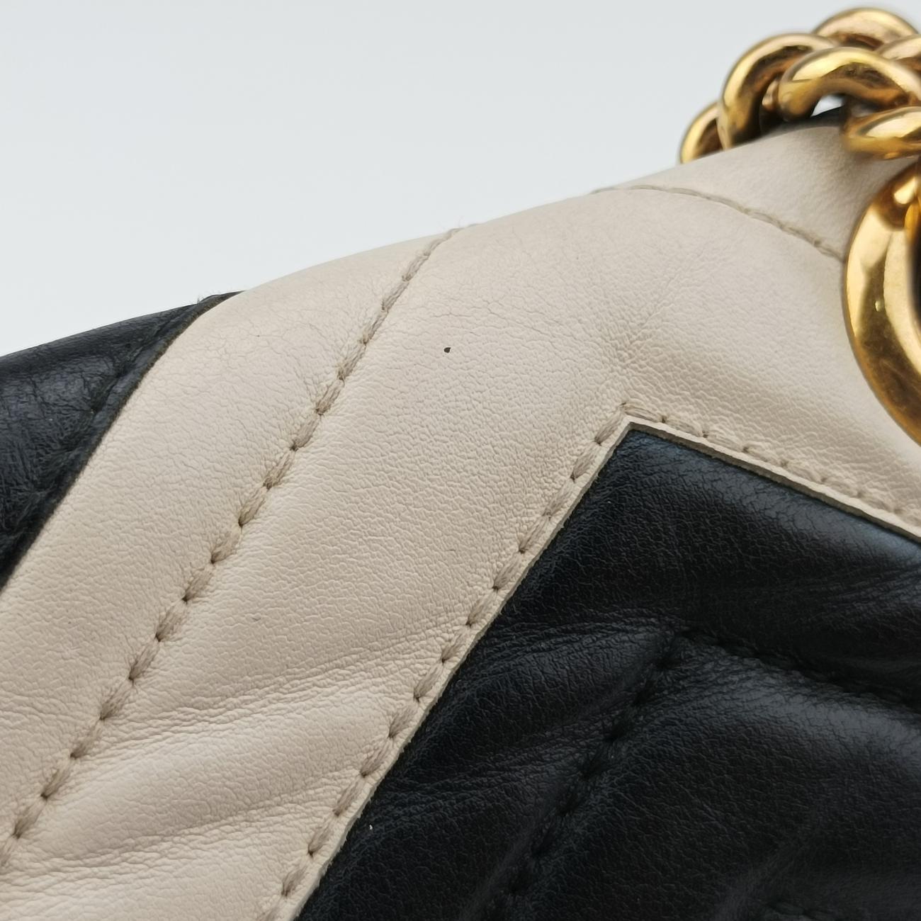 GG MarmontBlack / WhiteLeather443497A020602259GGマーモントブラック／ホワイトレザー443497A020602259