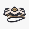 GG MarmontBlack / WhiteLeather443497A020602259GGマーモントブラック／ホワイトレザー443497A020602259