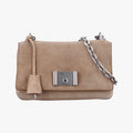 City Calf Bolsa Chain FlapBrownsuede1BD009117 Aシティカーフチェーンフラップバッグブラウンスエード1BD009117 A