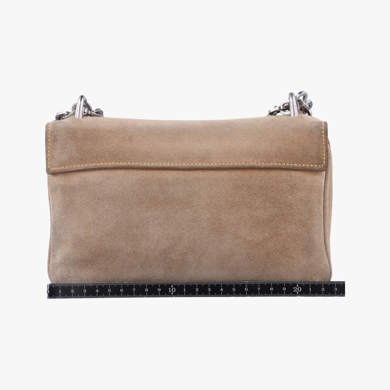 City Calf Bolsa Chain FlapBrownsuede1BD009117 Aシティカーフチェーンフラップバッグブラウンスエード1BD009117 A