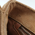 City Calf Bolsa Chain FlapBrownsuede1BD009117 Aシティカーフチェーンフラップバッグブラウンスエード1BD009117 A