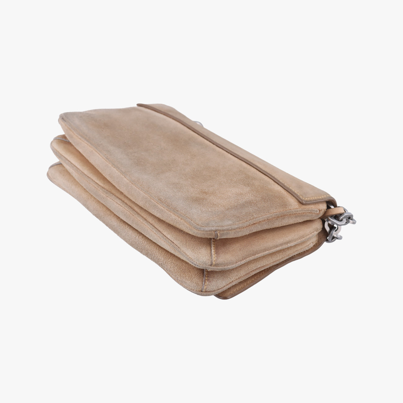 City Calf Bolsa Chain FlapBrownsuede1BD009117 Aシティカーフチェーンフラップバッグブラウンスエード1BD009117 A