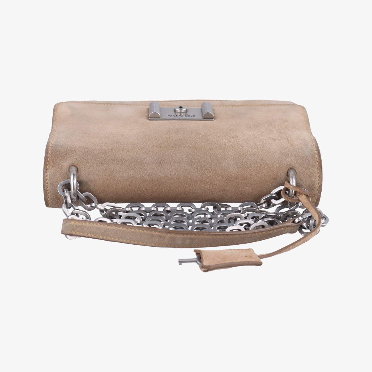 City Calf Bolsa Chain FlapBrownsuede1BD009117 Aシティカーフチェーンフラップバッグブラウンスエード1BD009117 A