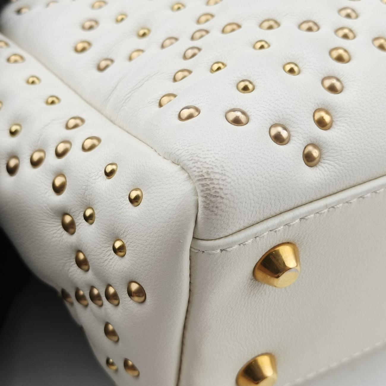 Lady DiorWhiteLeather28-MA-0117レディディオールホワイトレザー28-MA-0117