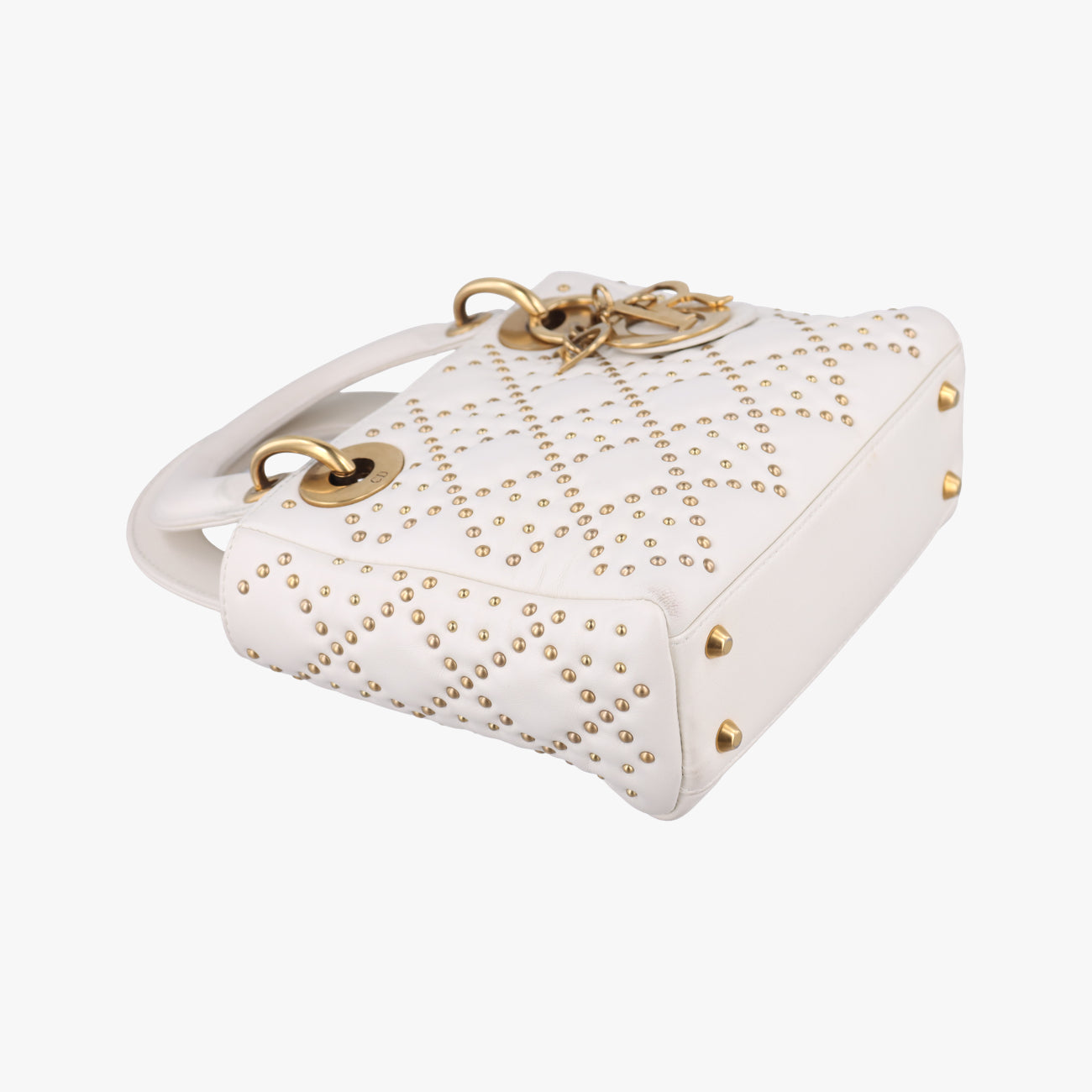 Lady DiorWhiteLeather28-MA-0117レディディオールホワイトレザー28-MA-0117