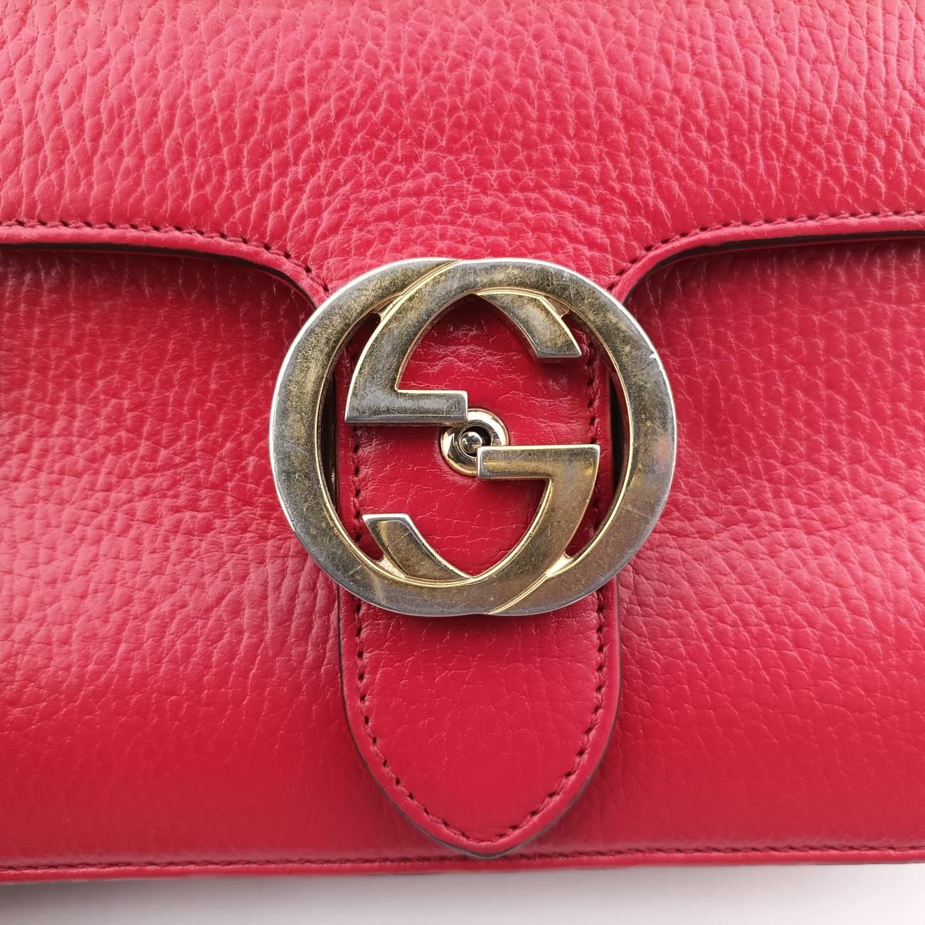 Interlocking GRedLeather510304F027818433インターロッキングGレッドレザー510304F027818433