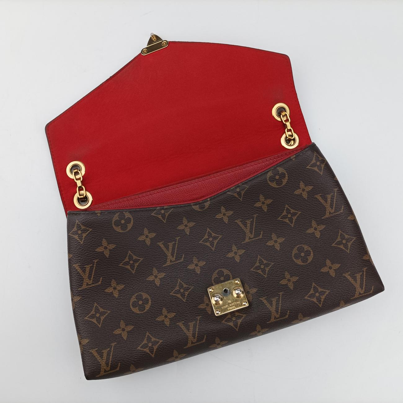 PALLAS ChainBrown×CERISEMonogram Canvas×calf leatherM41201CA1115パラス チェーンモノグラム/ブラウン系×スリーズモノグラムキャンバス×カーフレザーM41201CA1115