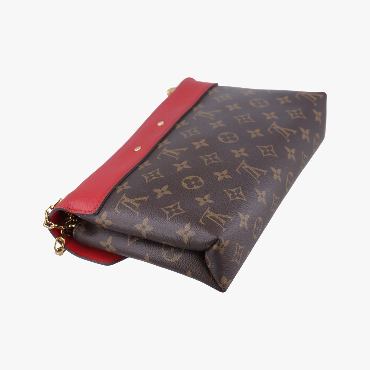 PALLAS ChainBrown×CERISEMonogram Canvas×calf leatherM41201CA1115パラス チェーンモノグラム/ブラウン系×スリーズモノグラムキャンバス×カーフレザーM41201CA1115