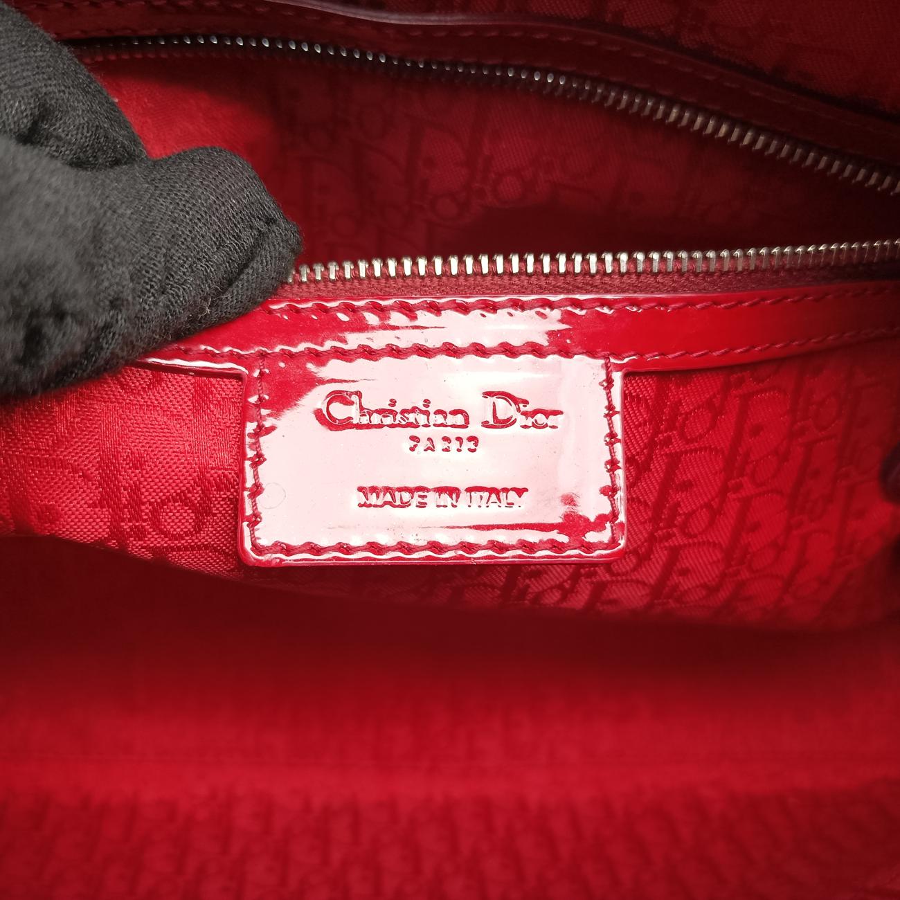 Lady DiorRedpatent15-BO-0191 Bレディディオールレッドパテント15-BO-0191 B