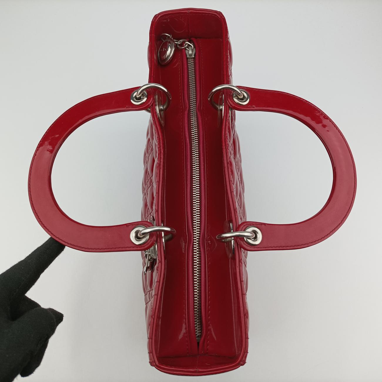Lady DiorRedpatent15-BO-0191 Bレディディオールレッドパテント15-BO-0191 B
