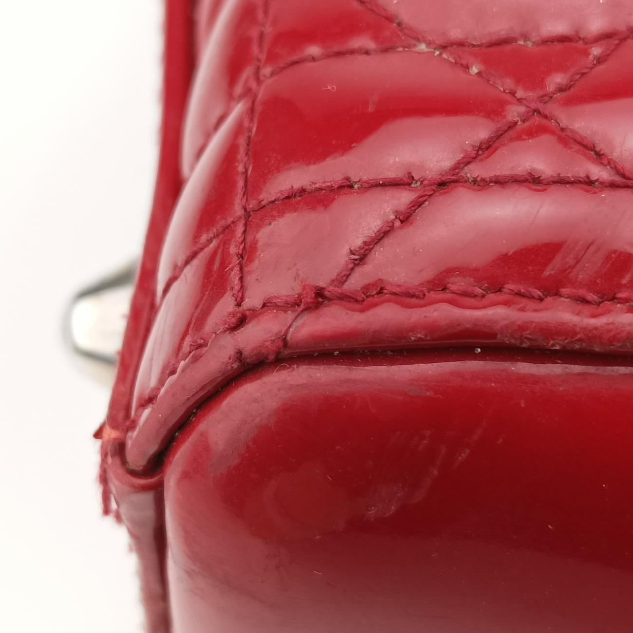 Lady DiorRedpatent15-BO-0191 Bレディディオールレッドパテント15-BO-0191 B