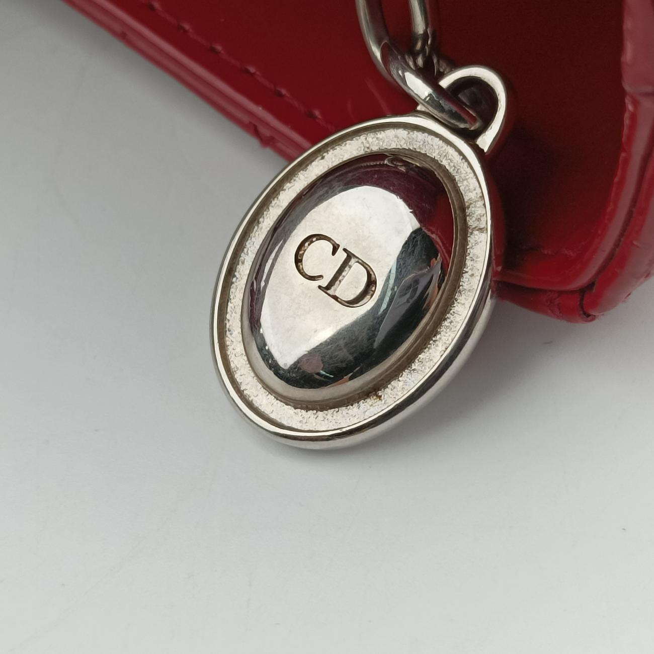 Lady DiorRedpatent15-BO-0191 Bレディディオールレッドパテント15-BO-0191 B
