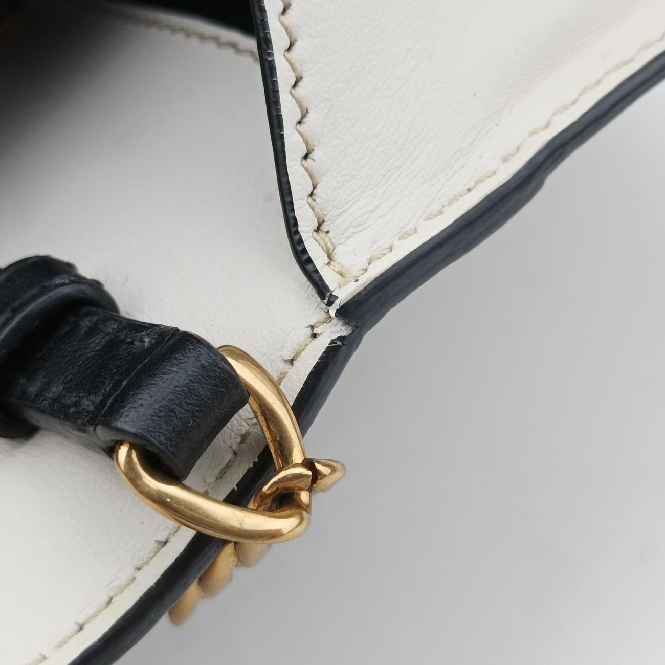 City Calf Astrology CahierWhite / BlackSaffiano leather×Leather25シティカーフ アストロロジー カイエホワイト／ブラックサフィアーノレザー×レザー25