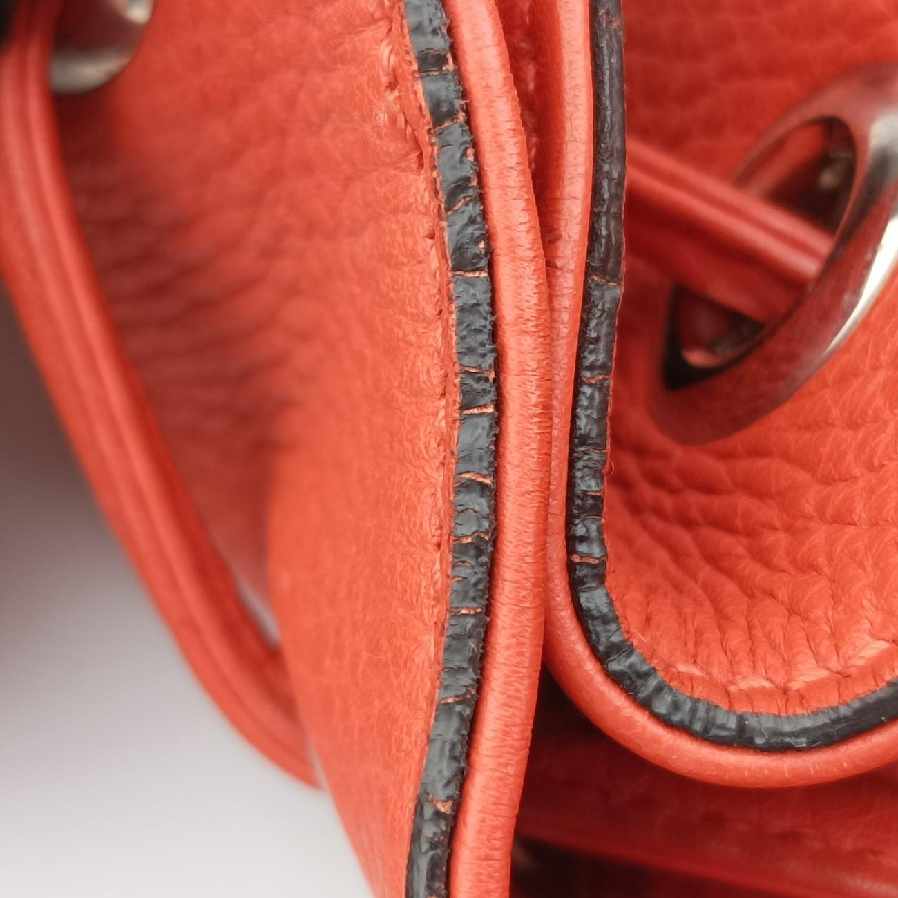 Bamboo fringe tasselOrangeLeather370833D018408774バンブーオレンジレザー370833D018408774