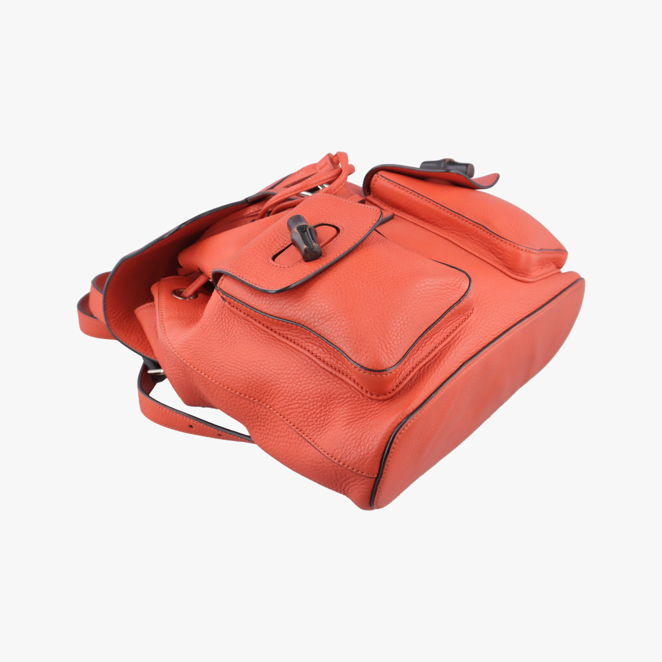 Bamboo fringe tasselOrangeLeather370833D018408774バンブーオレンジレザー370833D018408774