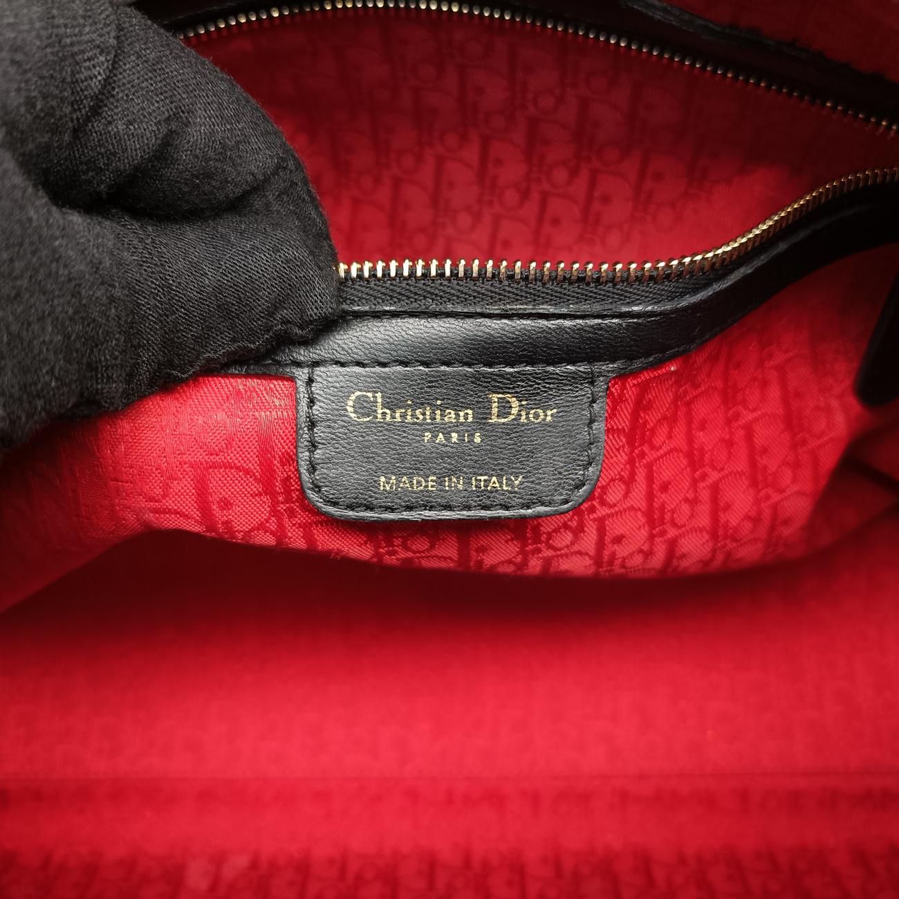 Lady DiorBlacklambskin98-MA-1009レディディオールブラックラムスキン98-MA-1009