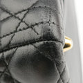 Lady DiorBlacklambskin98-MA-1009レディディオールブラックラムスキン98-MA-1009