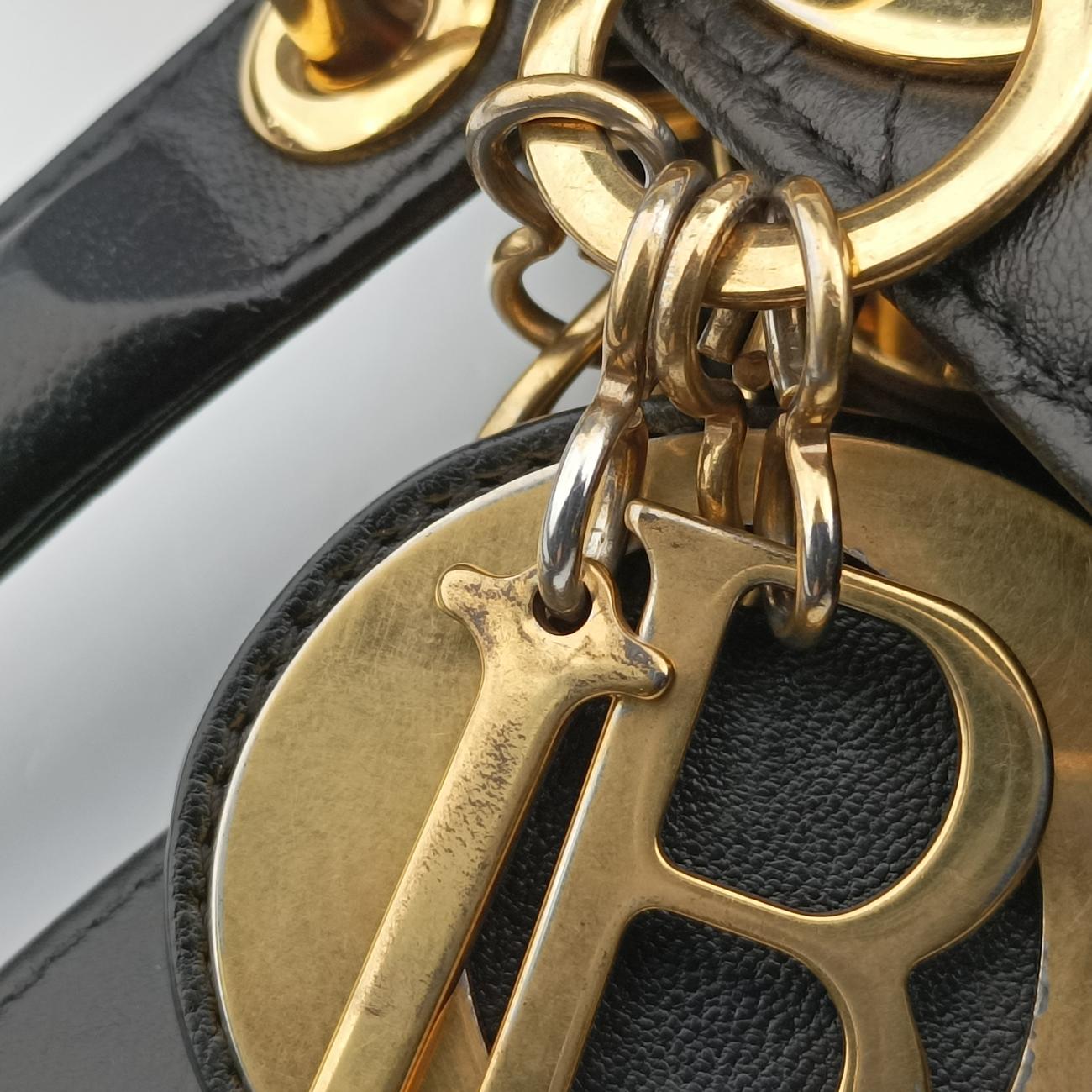 Lady DiorBlacklambskin98-MA-1009レディディオールブラックラムスキン98-MA-1009