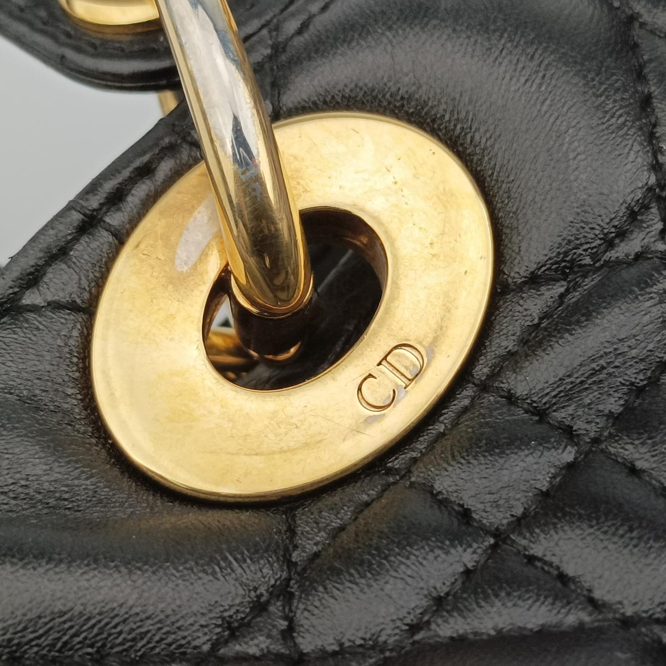 Lady DiorBlacklambskin98-MA-1009レディディオールブラックラムスキン98-MA-1009