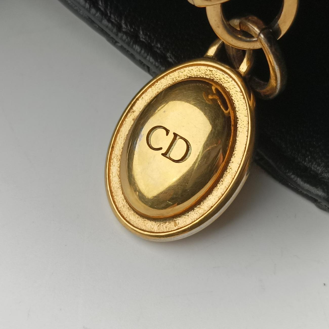 Lady DiorBlacklambskin98-MA-1009レディディオールブラックラムスキン98-MA-1009