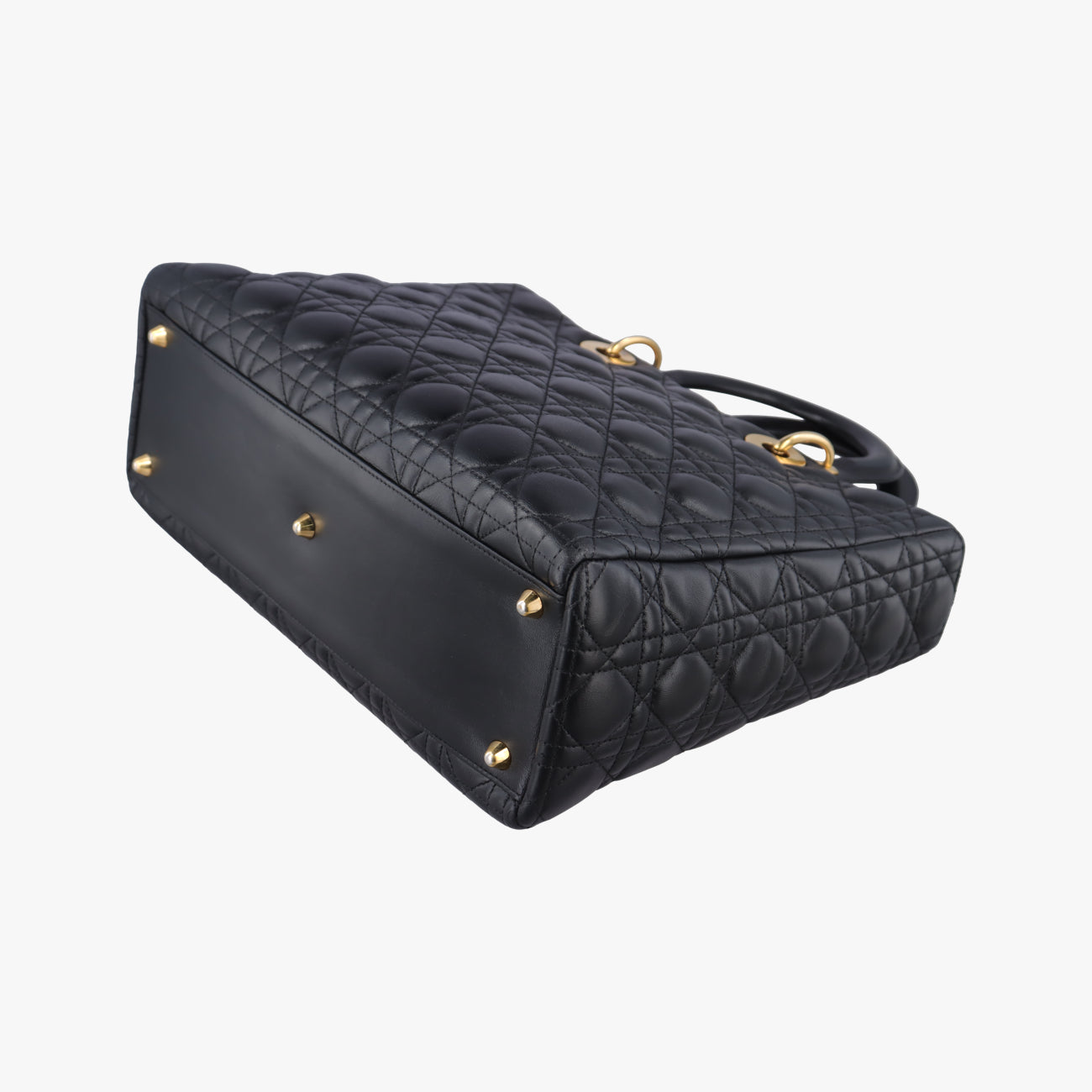 Lady DiorBlacklambskin98-MA-1009レディディオールブラックラムスキン98-MA-1009