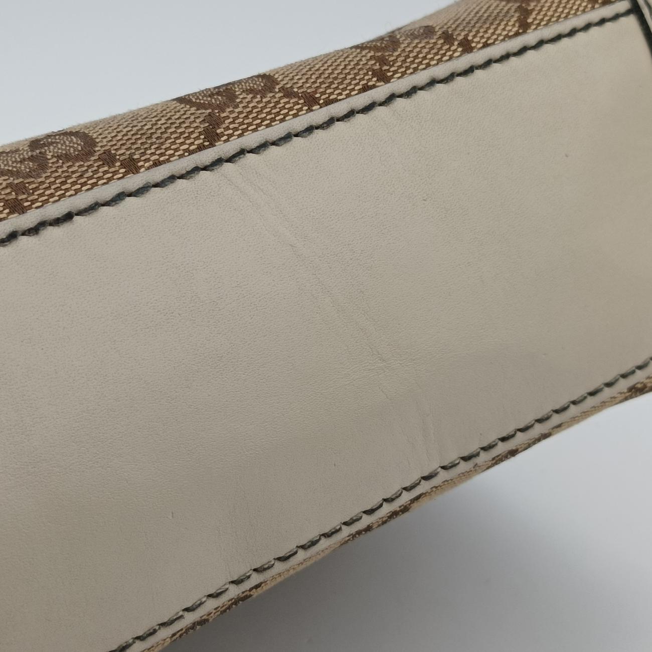 EmilyBeige×whiteLeather x canvas295402B013757687エミリーベージュ×ホワイトレザー×キャンバス295402B013757687