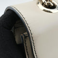 EmilyBeige×whiteLeather x canvas295402B013757687エミリーベージュ×ホワイトレザー×キャンバス295402B013757687