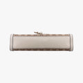 EmilyBeige×whiteLeather x canvas295402B013757687エミリーベージュ×ホワイトレザー×キャンバス295402B013757687