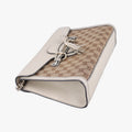 EmilyBeige×whiteLeather x canvas295402B013757687エミリーベージュ×ホワイトレザー×キャンバス295402B013757687