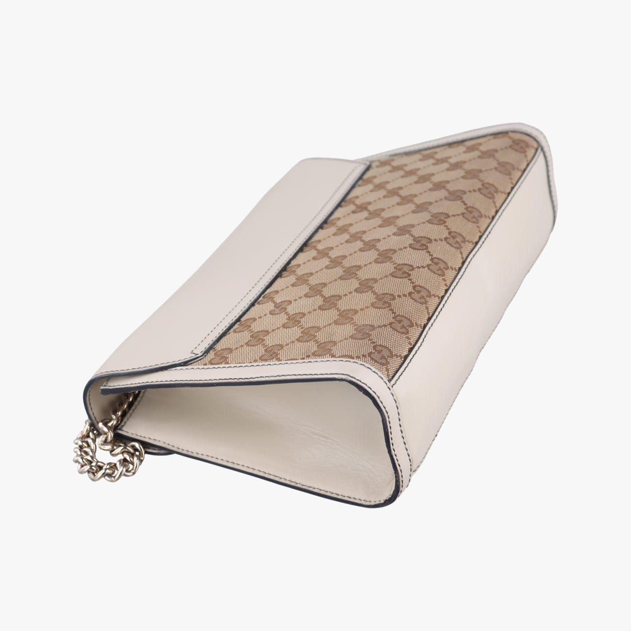 EmilyBeige×whiteLeather x canvas295402B013757687エミリーベージュ×ホワイトレザー×キャンバス295402B013757687