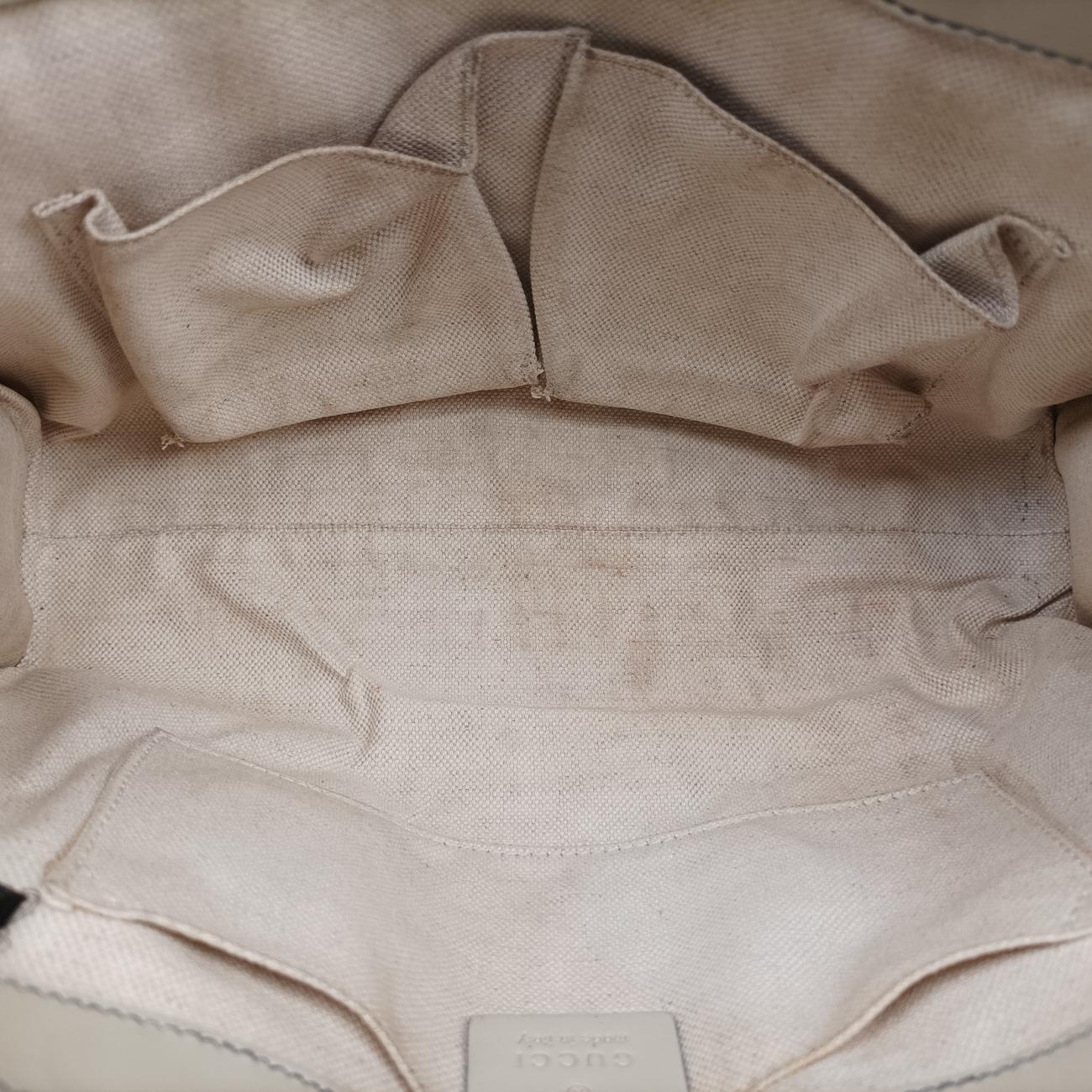 EmilyBeige×whiteLeather x canvas295402B013757687エミリーベージュ×ホワイトレザー×キャンバス295402B013757687