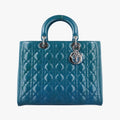 Lady DiorBluePatent　Leather12-BO-1102レディディオールブルーパテント12-BO-1102