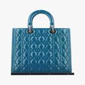 Lady DiorBluePatent　Leather12-BO-1102レディディオールブルーパテント12-BO-1102