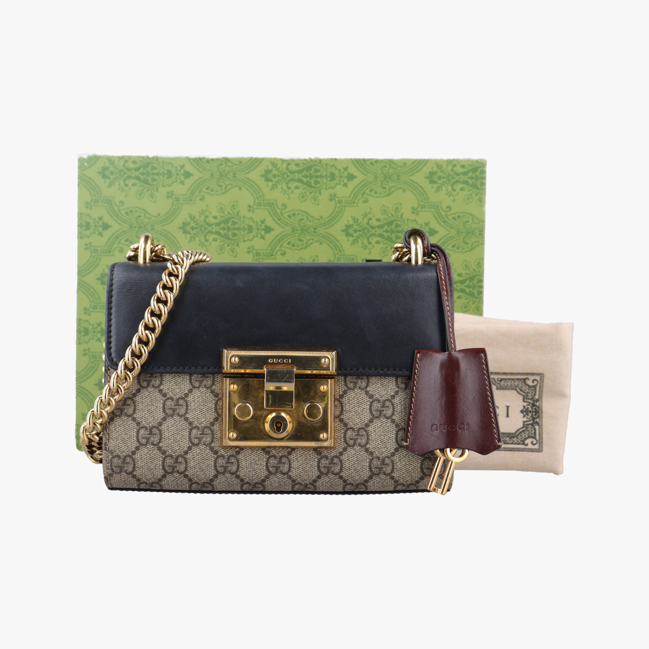 PadlockMulticolourPVC coated canvas x leather409487A021184044パドロックマルチカラーPVCコーティングキャンバス×レザー409487A021184044