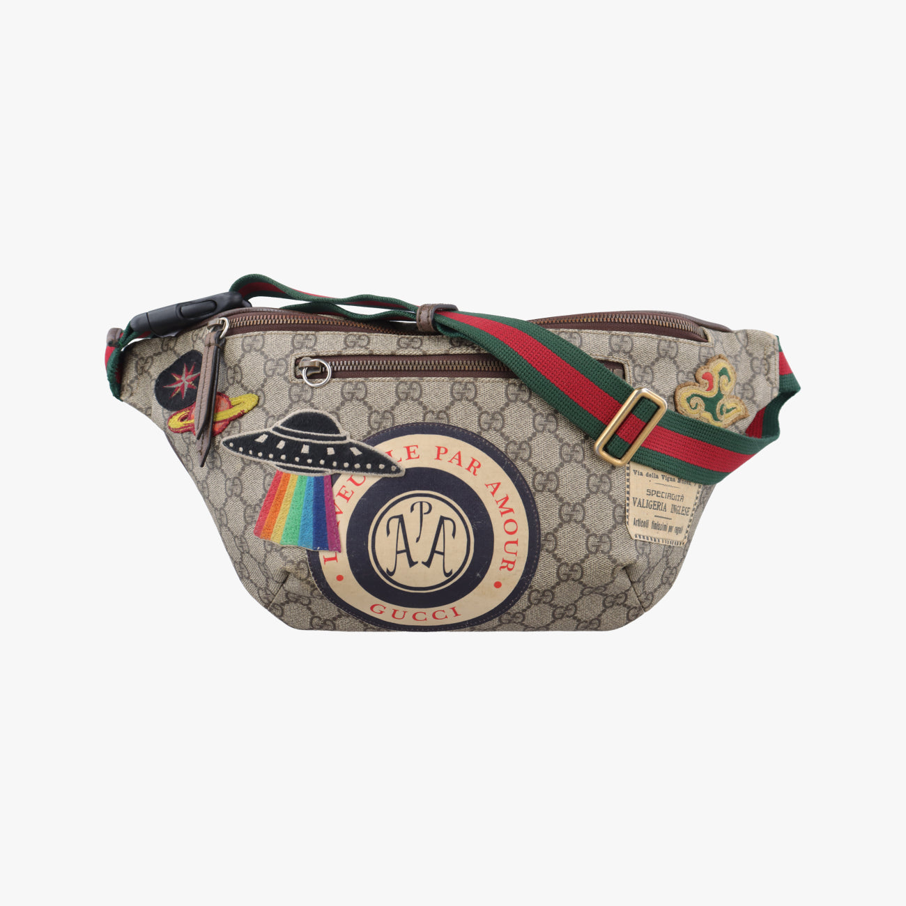 GG Supreme CourrierMulticolourPVC coated canvas529711Lot number unknownGGスプリーム クーリエ UFOワッペンマルチカラーPVCコーティングキャンバス529711製番不明