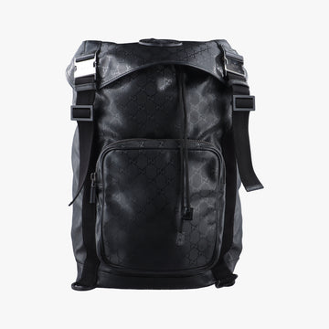 GG SupremeBlackPVC coated canvas246321F7660019GGスプリームブラックPVCコーティングキャンバス246321F7660019