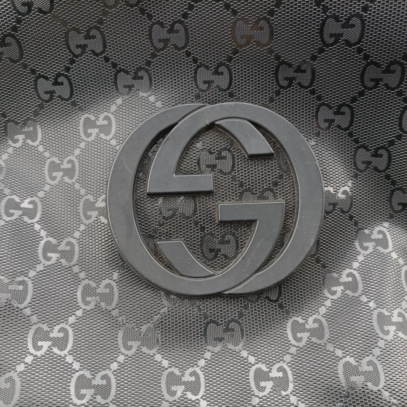 GG SupremeBlackPVC coated canvas246321F7660019GGスプリームブラックPVCコーティングキャンバス246321F7660019
