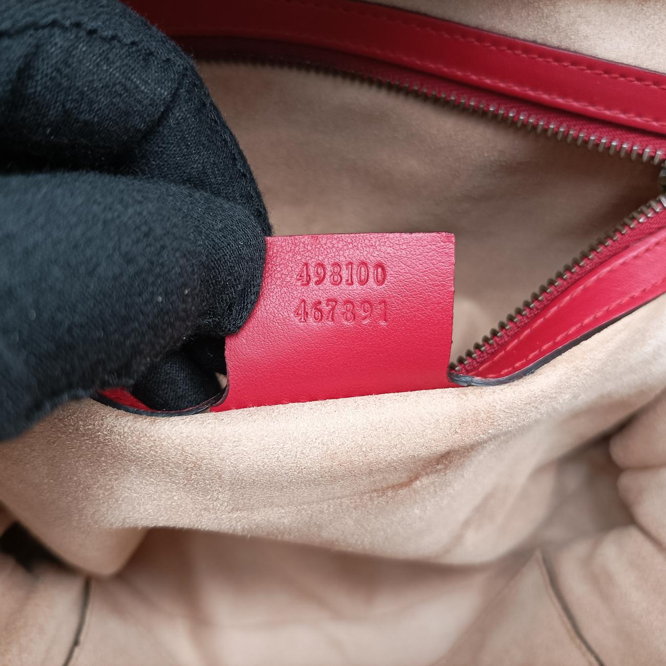 GG MarmontRedLeather498100G022796880GGマーモントレッドレザー498100G022796880