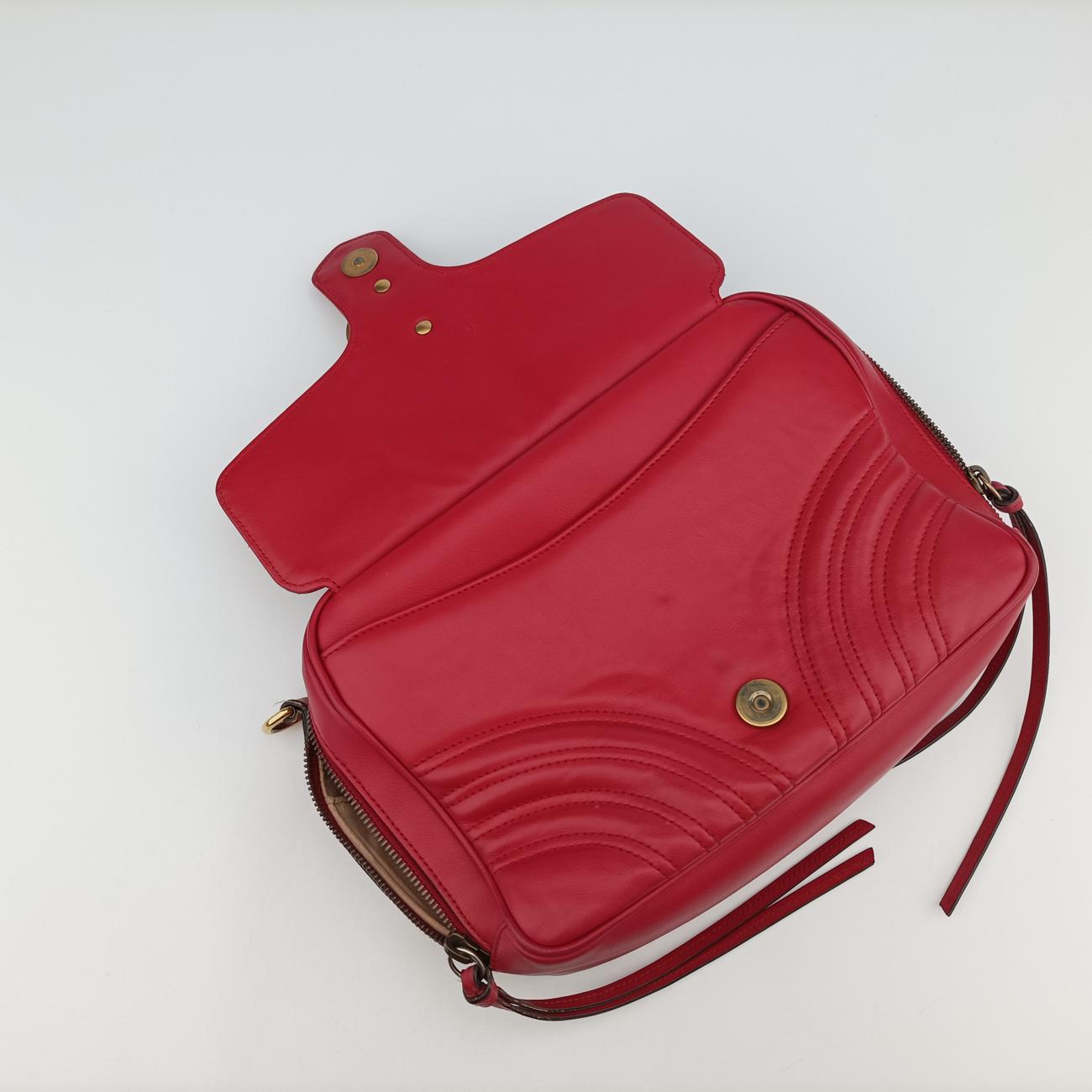 GG MarmontRedLeather498100G022796880GGマーモントレッドレザー498100G022796880