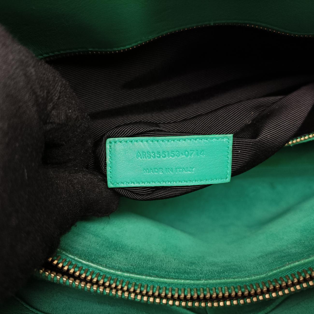 SAC DE JOURGreenLeather355153ARS355153.0714サックドジュール スモールグリーンレザー355153ARS355153.0714