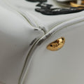 Flowers Double ZipBlack x Whiteleather31/Eフラワーズダブルジップブラック×ホワイトレザー31/E