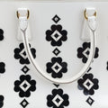 Flowers Double ZipBlack x Whiteleather31/Eフラワーズダブルジップブラック×ホワイトレザー31/E