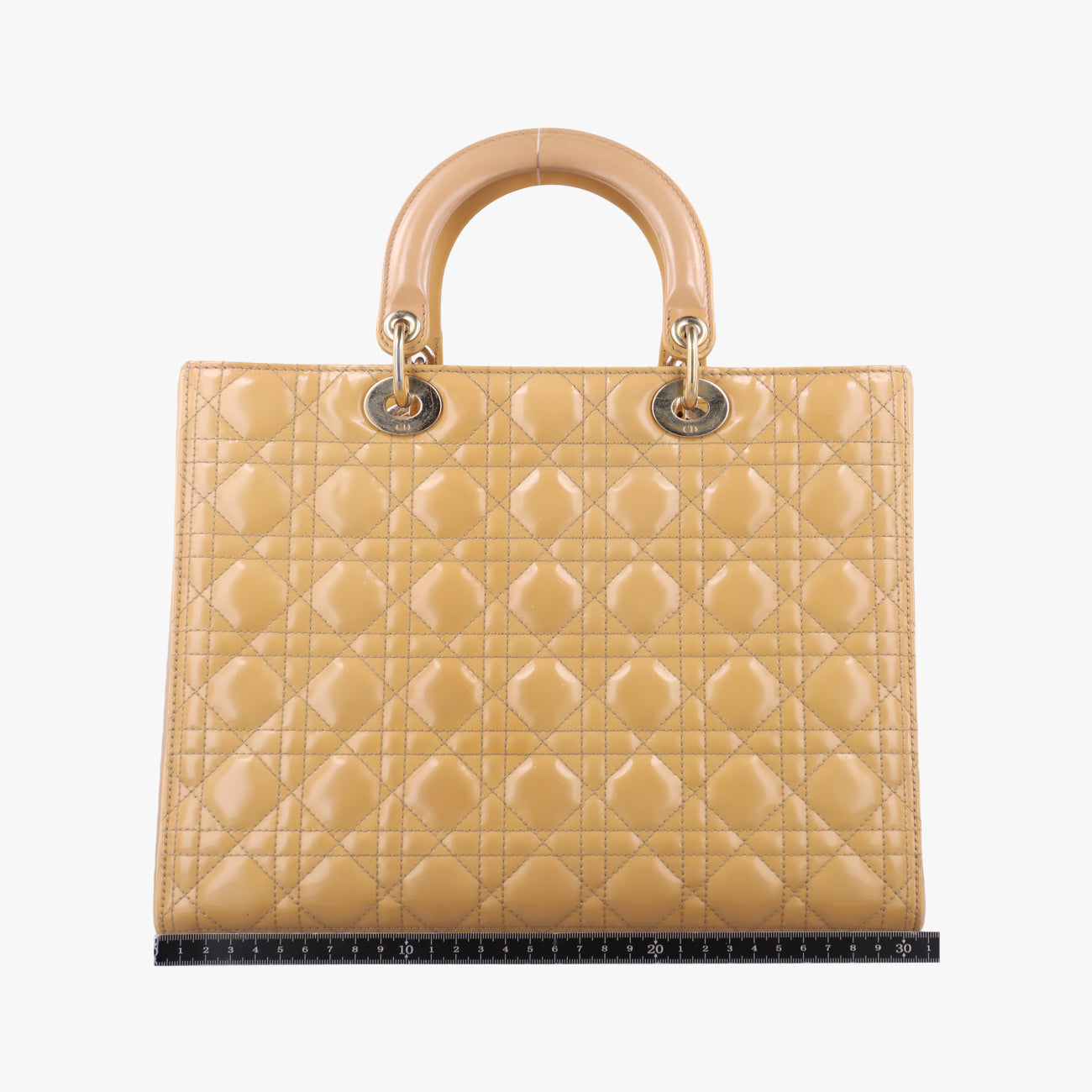 Lady DiorBeigePatent16-BO-0111 Bレディディオール ラージベージュパテント16-BO-0111 B