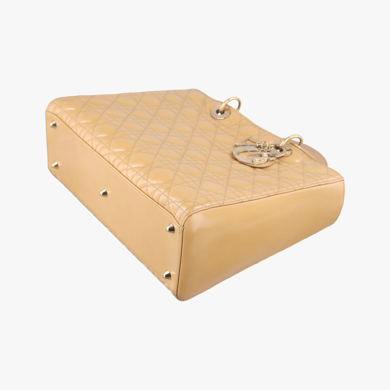 Lady DiorBeigePatent16-BO-0111 Bレディディオール ラージベージュパテント16-BO-0111 B