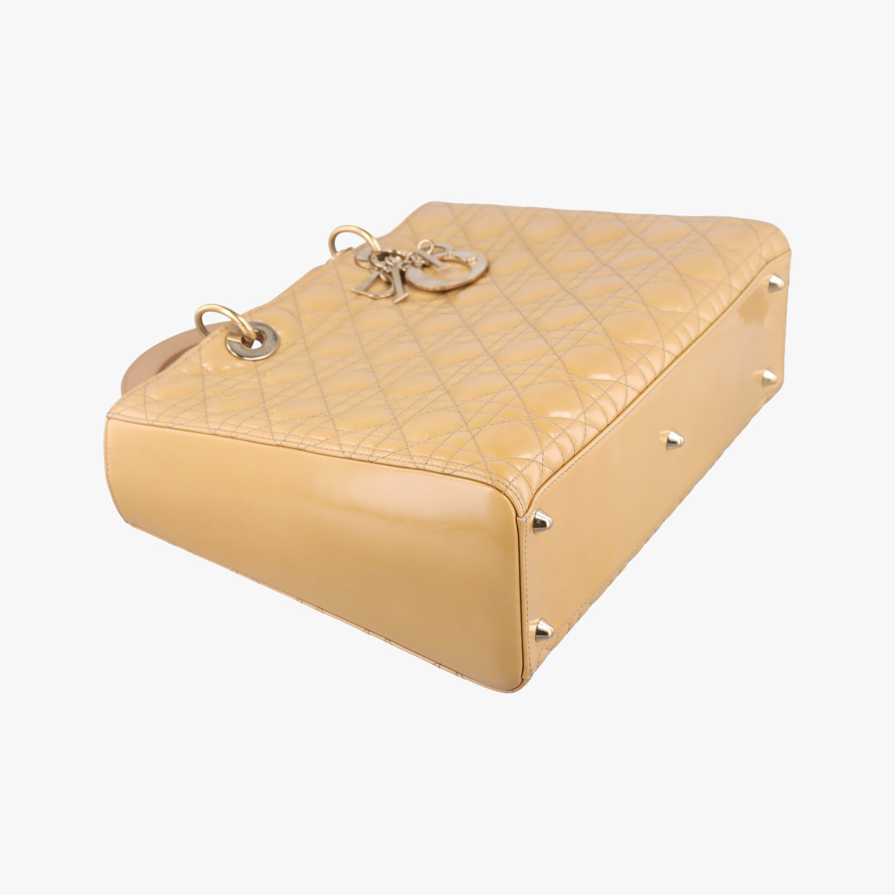 Lady DiorBeigePatent16-BO-0111 Bレディディオール ラージベージュパテント16-BO-0111 B