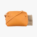 NODINI IntrecciatoOrangelambskinB02696008Gノディーニ イントレチャートオレンジラムスキンB02696008G